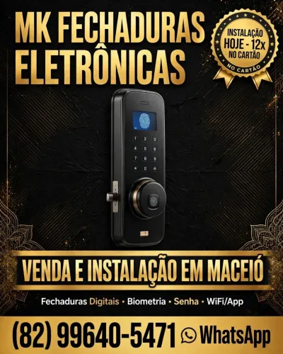 Venda e Instalação de Fechadura Digital em Maceió - MK