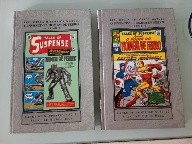 O Invencível Homem de Ferro Biblioteca Histórica Marvel Volumes 1 e 2