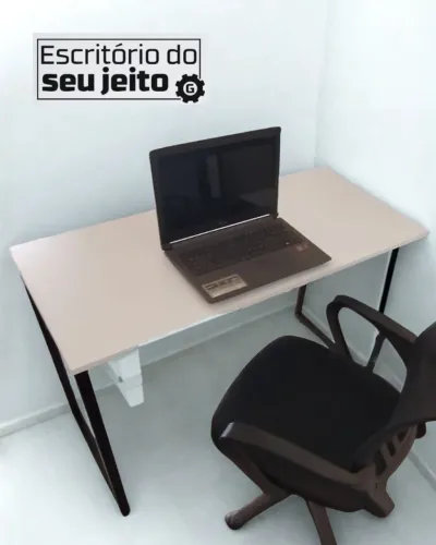 Mesa Industrial REFORÇADA NOVA 1,1m Multiuso para Computador Notebook de Estudo Escritório
