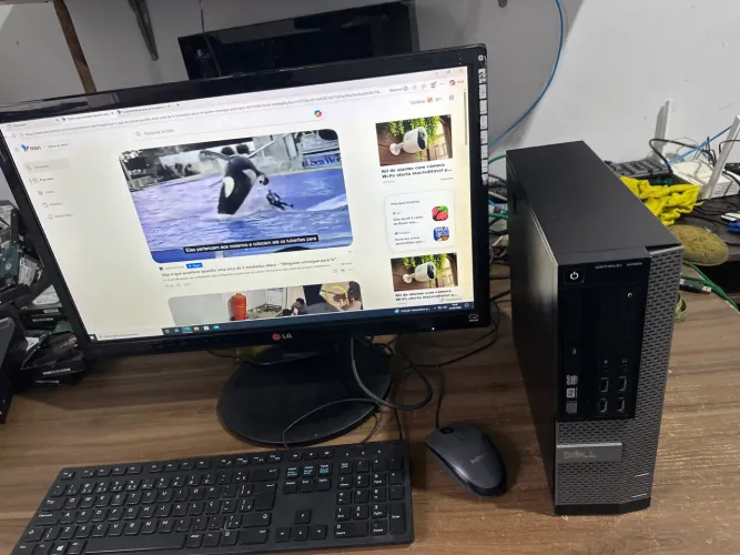 Computador dell tela 24 polegadas i5 para empresas 