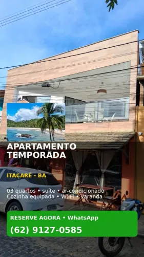 ALUGA-SE APARTAMENTO PARA TEMPORADA EM ITACARÉ