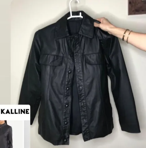 Jaqueta couro LEGÍTIMO feminina Kalline