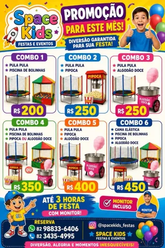Locacao de brinquedos recreativos