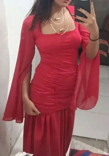 Vestido de festa vermelho