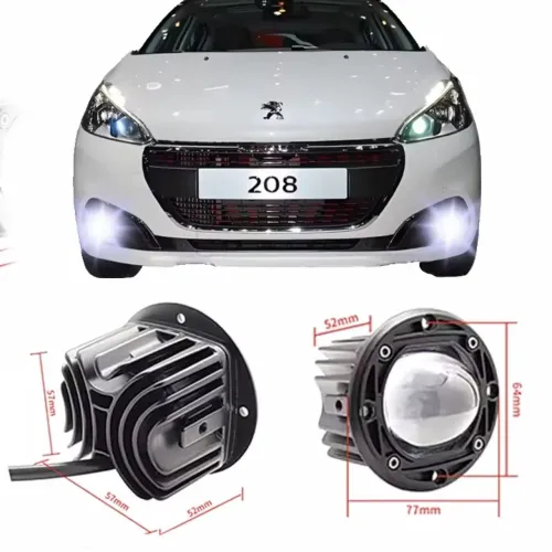 Faróis LED Milhas Bivolt Alta Potência Lâmpada Modificada