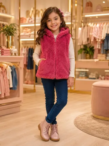 Colete infantil feminina 8 anos para o inverno