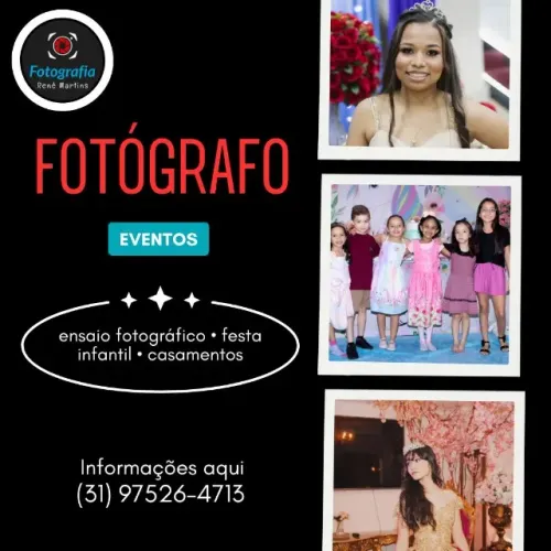 Fotógrafo - Eventos e Ensaios.