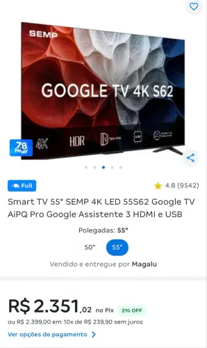 TV SEMP 55? Polegadas