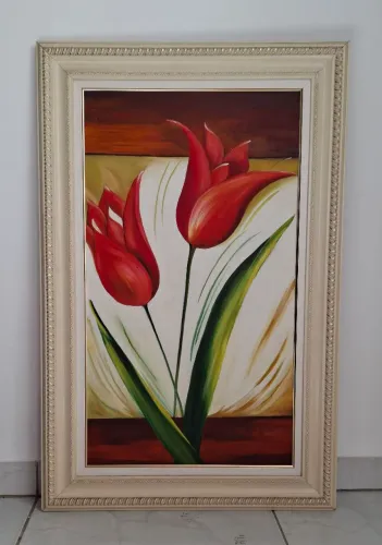 Quadro de Parede - Tulipas Vermelhas