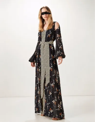 Vestido Festa em seda ANIMALE - Novo