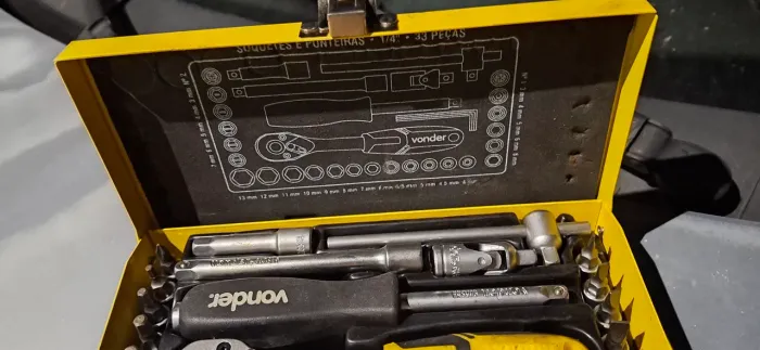 Vendo caixa conjunto catraca 1/4