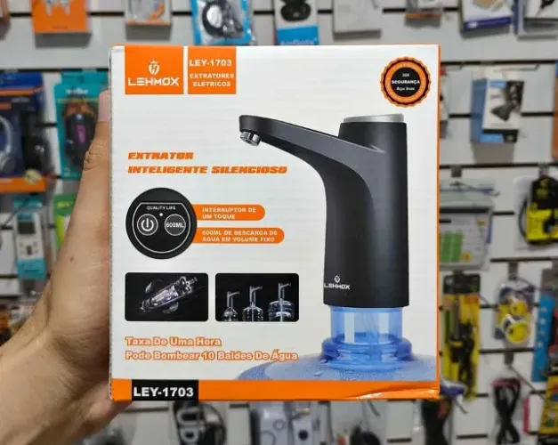 Bomba para garrafão de água recarregável