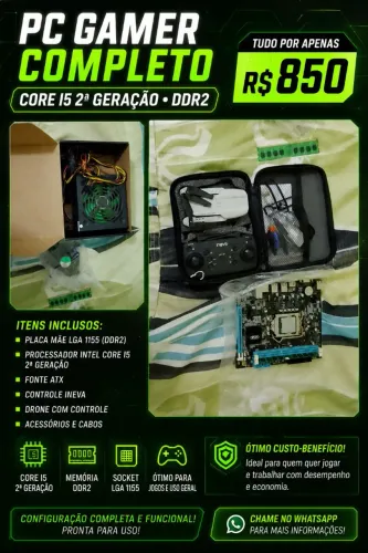 ? KIT PC + ACESSÓRIOS - OPORTUNIDADE! ?