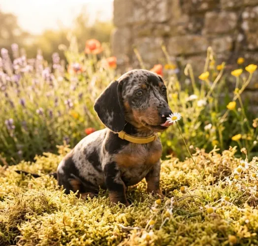 Dachshund/salsicha mofado fêmea