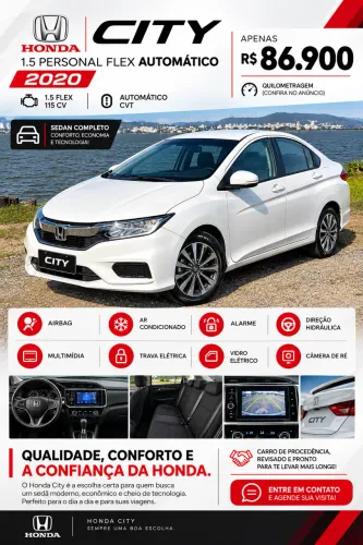 Honda City Sedan Personal 1.5 Flex 16V Aut. 2019