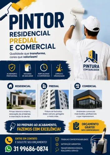 Pintor residencial, comercial e predial
