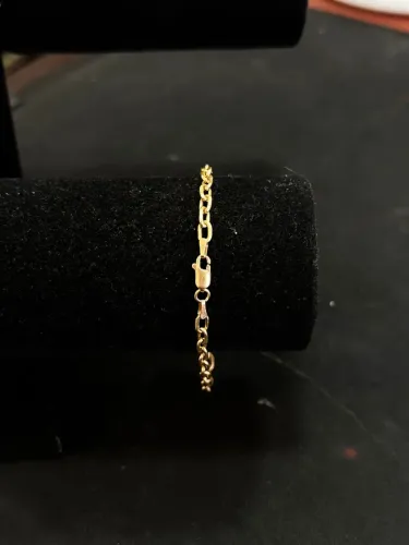 Pulseira de ouro 4.64g 18k procedência garantia eterna