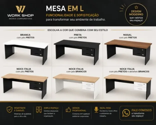 Mesa pé painel