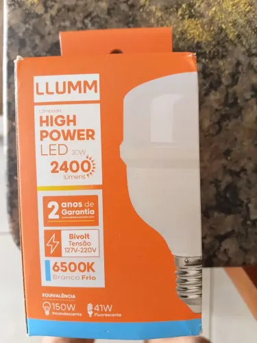 Lampada led 30 w llumim fria branca nova