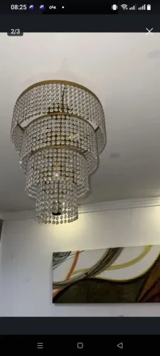 Lustre de luxo cristalizado 
