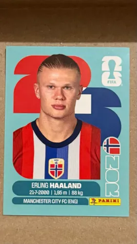 Figurinha Panini - Erling Haaland - Copa do Mundo 2026