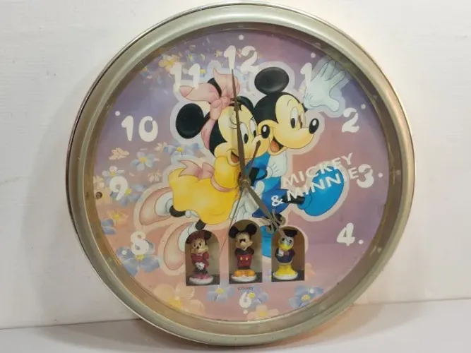 Com Defeito LEIA a Descrição - Relógio Mickey Disney Antigo Colecionável Mzb (Usado