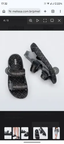 Vendo sandália Melissa original nunca usada n37 por $140reais cont *89