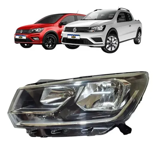Farol Esquerdo Saveiro G7 Gol G8 2018 A 2023 Foco Duplo Esquerdo/motorista