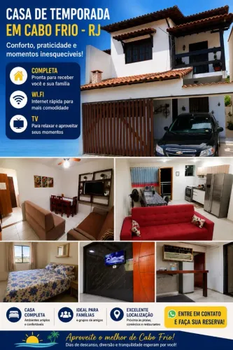 ?Casas e Apartamentos para Temporada em Cabo Frio-RJ