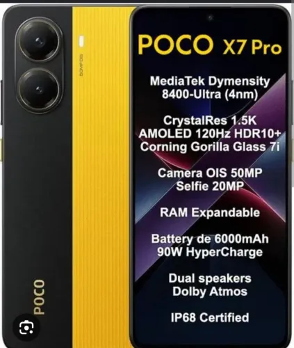 Poco X7 pro 512/12 couro