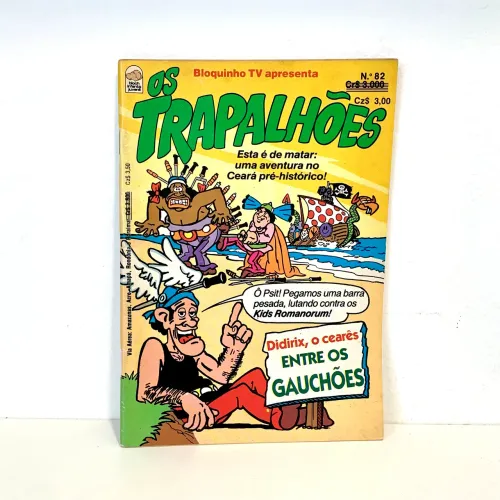 Gibi os Trapalhões 82 - Bloch 1980 - Sátira Asterix Obelix Humor Didi