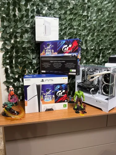 Ps5 slim com leitor lacrado novo zero 