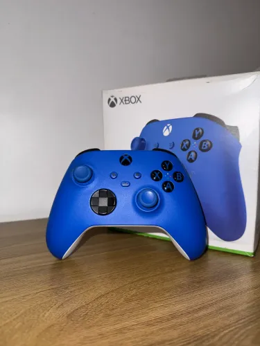 Controle Xbox Series S/X Shock Blue c/ Caixa - Estado de Novo