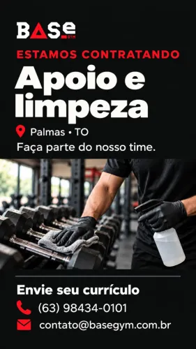 Vaga para Apoio de Limpeza