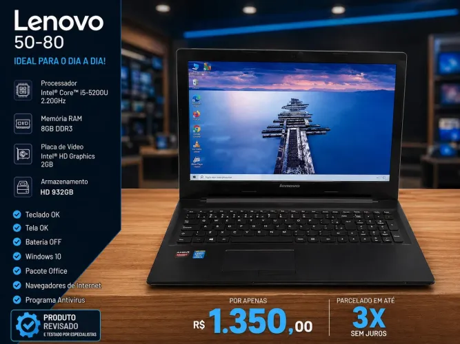 Notebook Lenovo 50-80