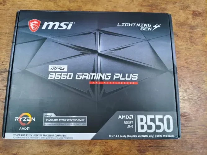 Placa Mãe MSI AM4 B550 Gaming plus