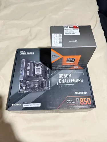 Kit placa Mãe B850m asrock challenger + processador ryzen 9 7900x3d