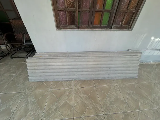 Conjunto de telhas onduladas Eternit - 2,44x0,5 - 20 peças 