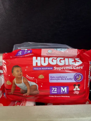 FRALDA HUGGIES 72 UNIDADES