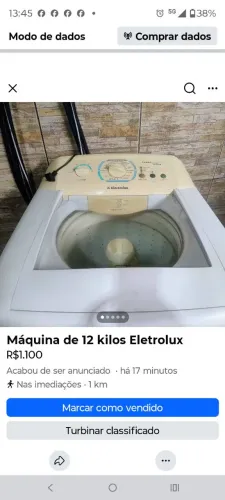 Máquina de lavar roupas 12 kilos nova
