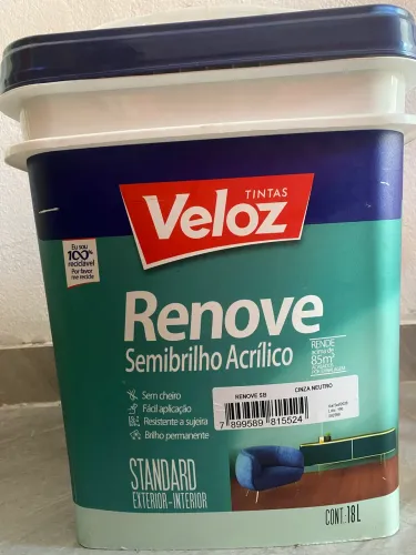 Tinta Semi Brilho 18 LTS Balde cinza neutro 