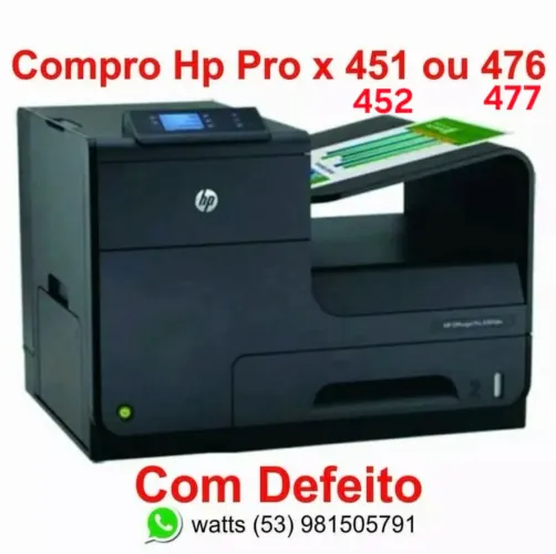 Hp pagewide pro x 451 / 452 / 476 / 477