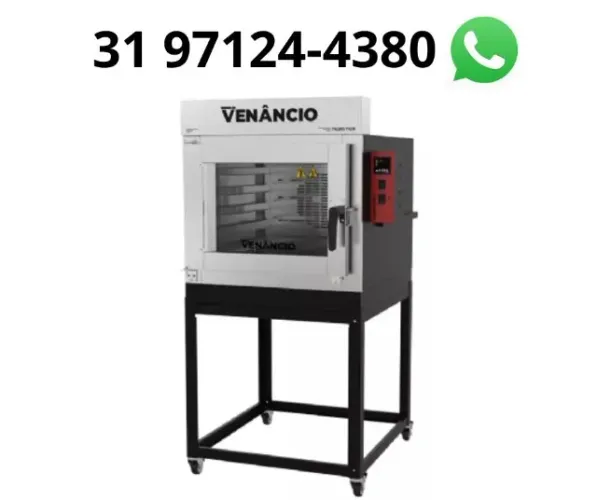 Forno Turbo 5 Esteiras a Gás Venâncio