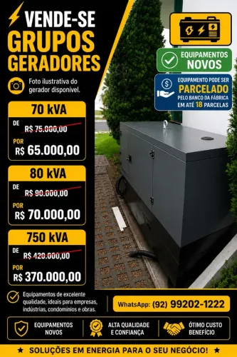 Venda de Grupos Geradores