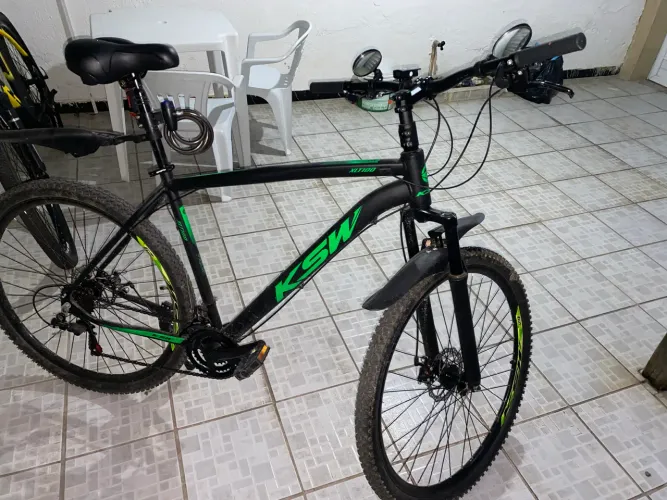 Bicicleta ksw 24 marchas quadro de alumínio TAM 21