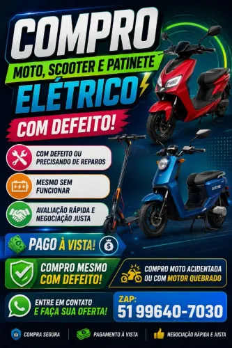 Veículo eletrico moto elétrica patinete