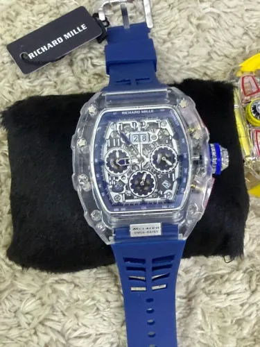 Relógio Richard Mille Fundo de Vidro