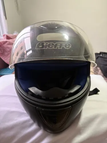Capacete Bieffe Preto Fosco Tamanho 58