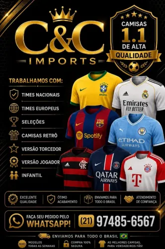 Camisas de Futebol 1.1 Premium | Vários Times | Várias Seleções