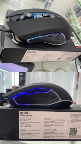 Mouse Gamer Havit MS1018, RGB, 3200 DPI, 6 Botões (produto novo)